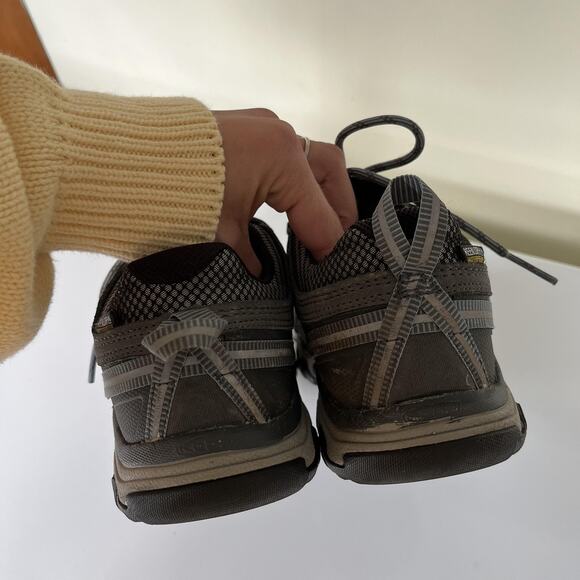 KEEN Targhee II Waterproof Hiking Shoes Womens Size 7 Brown Gray Leather Trail - Picture 7 of 10